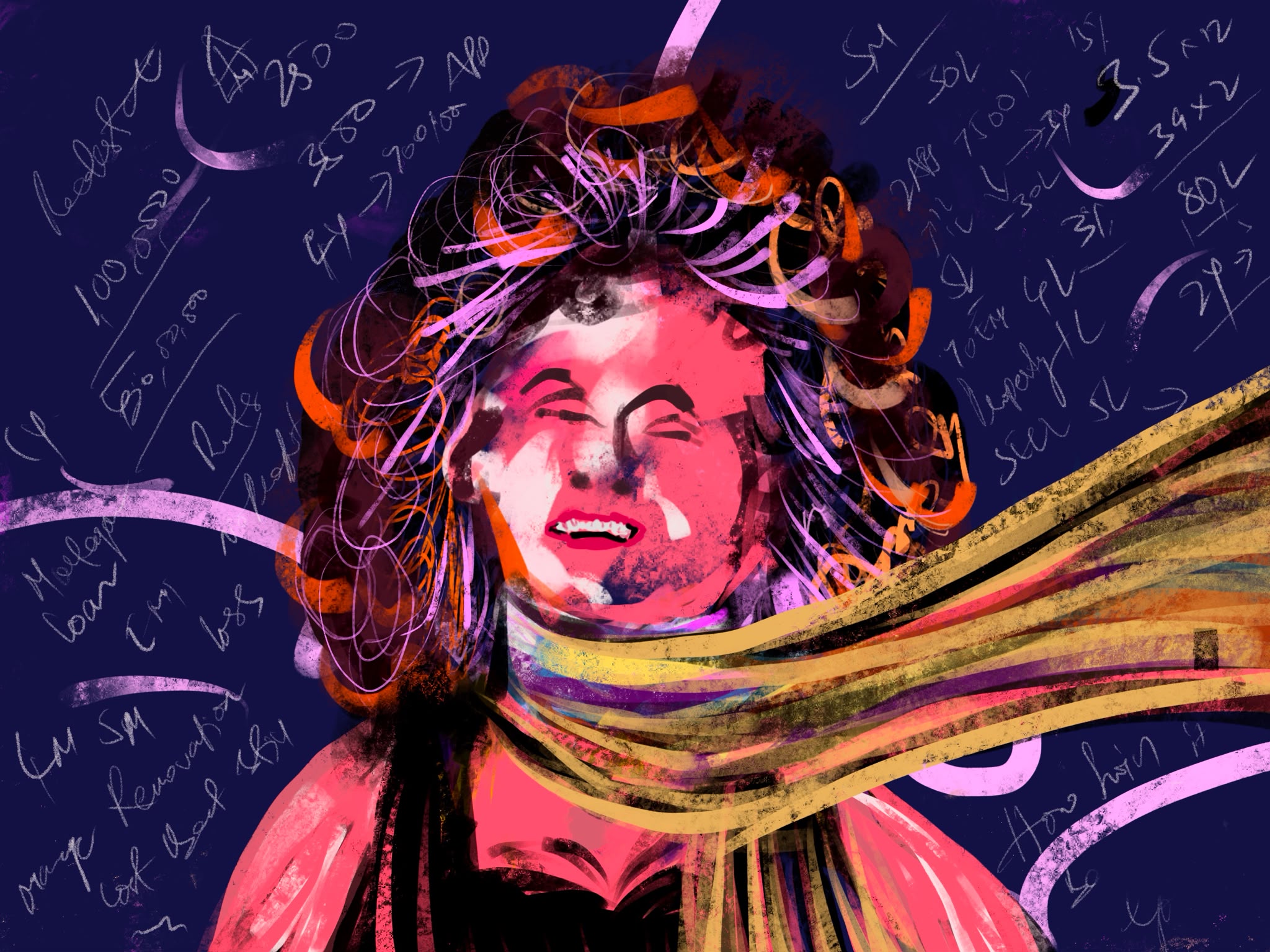 Portrait artwork from Tharun Josh's archive