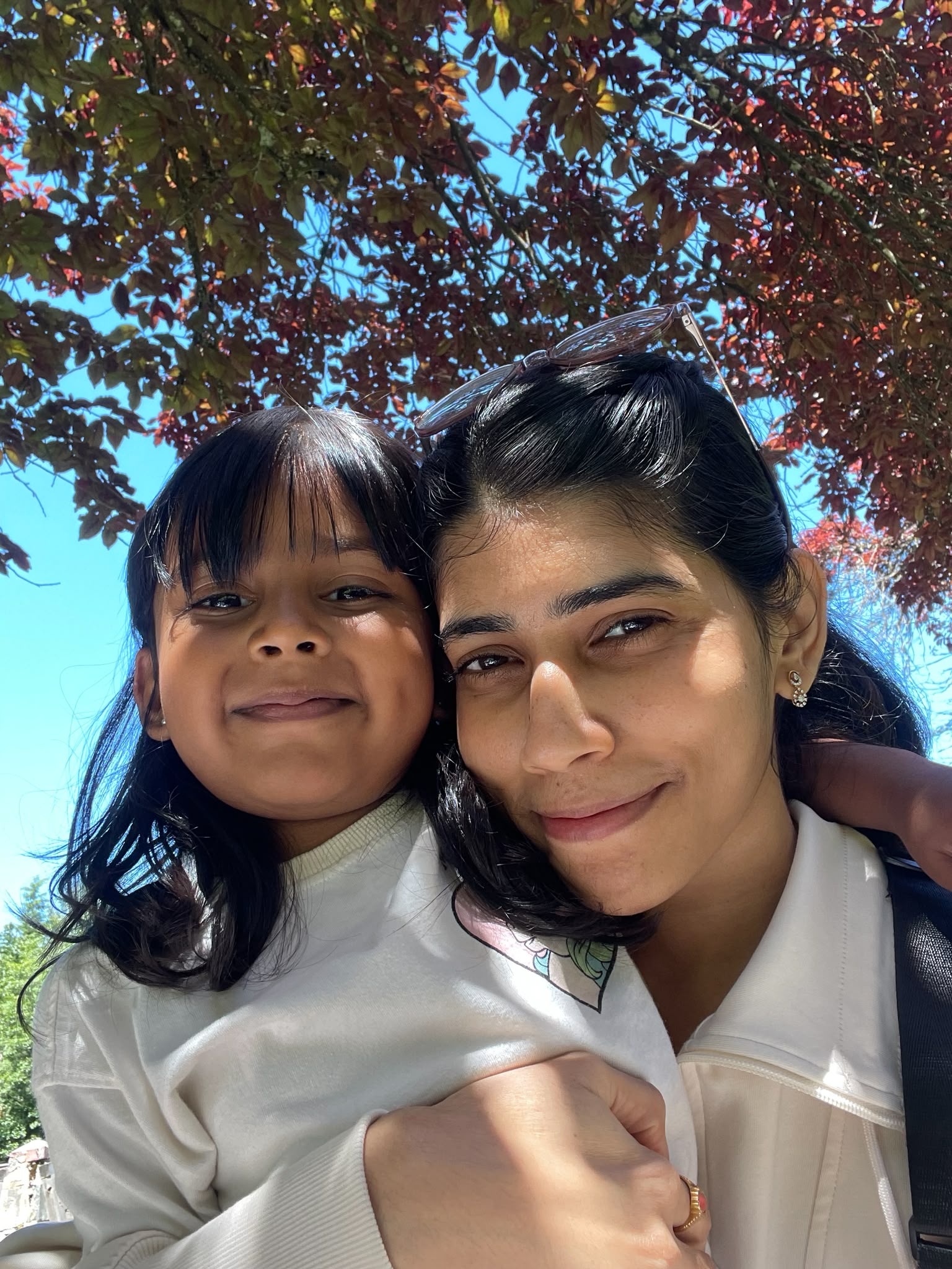 Tharun Josh with his daughter