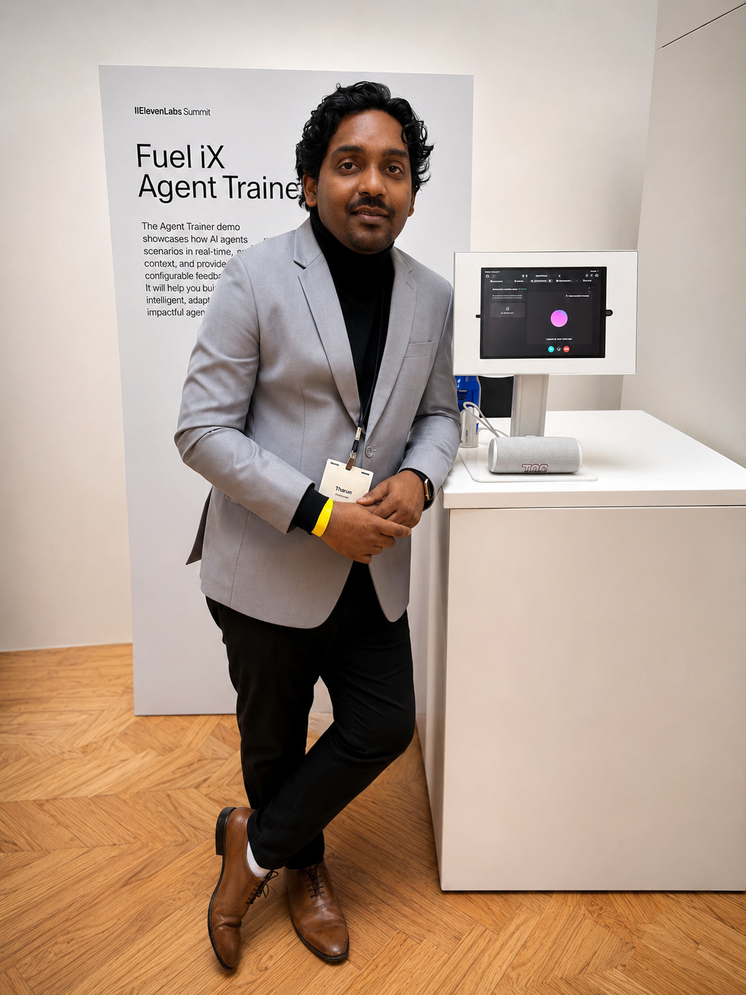 Tharun Josh at a Fuel iX Agent Trainer showcase