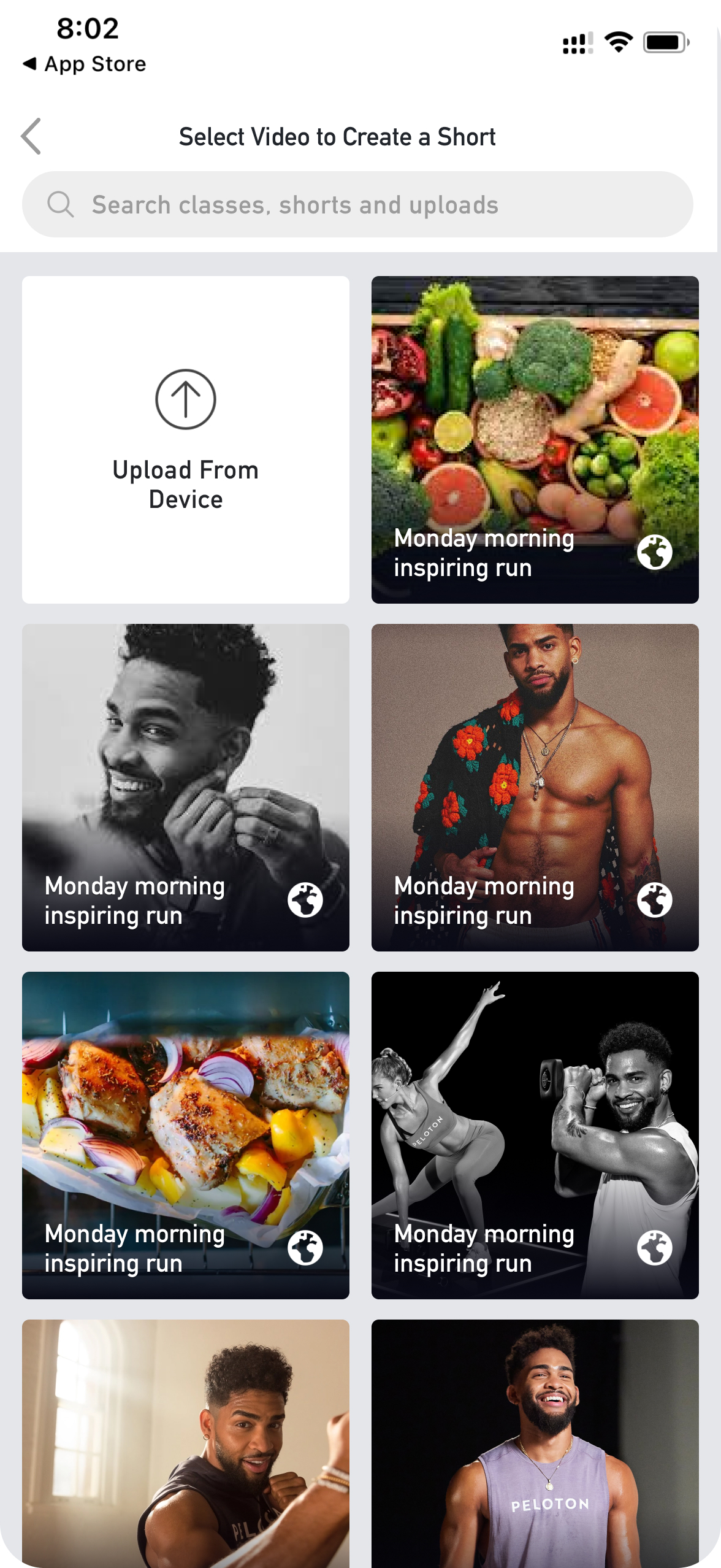 Select Video for short